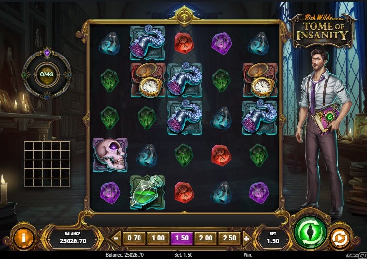 Rich Wild and the Tome of Insanity Slot Screenshot — Play’n GO