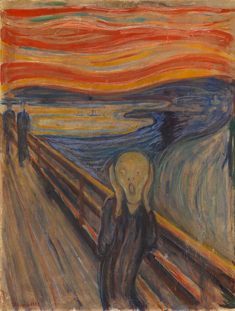 The Scream, 1893 by Edvard Munch