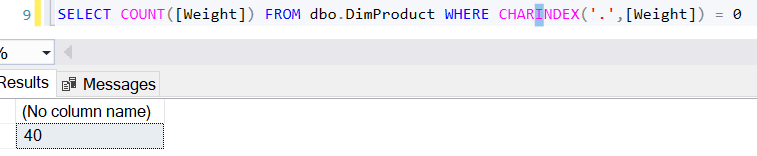 When we run the query mentioned above Integer count will provide the result like this