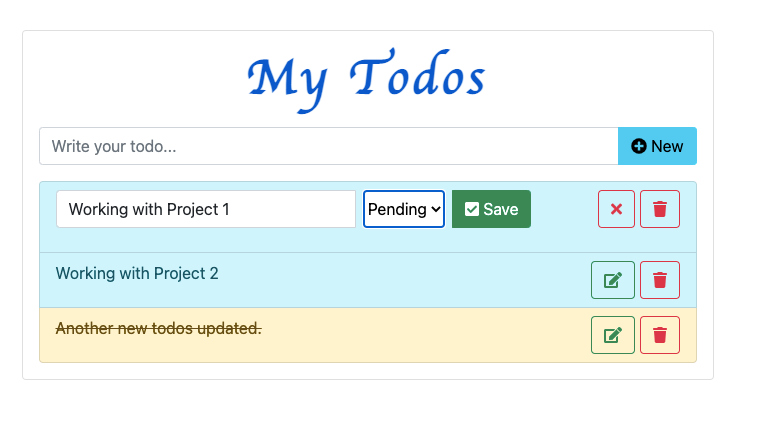How to create a simple todo application in React