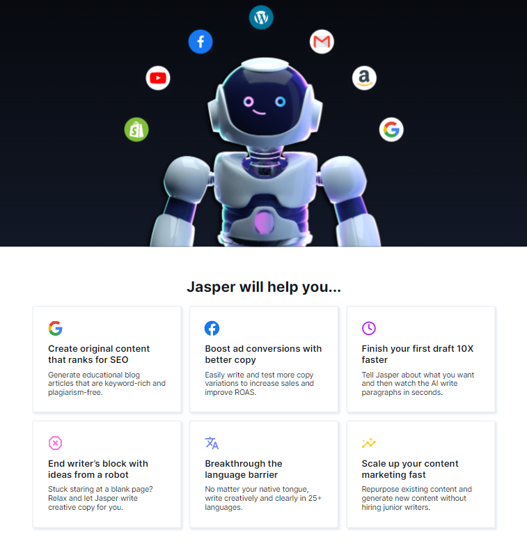 Jasper AI Features: