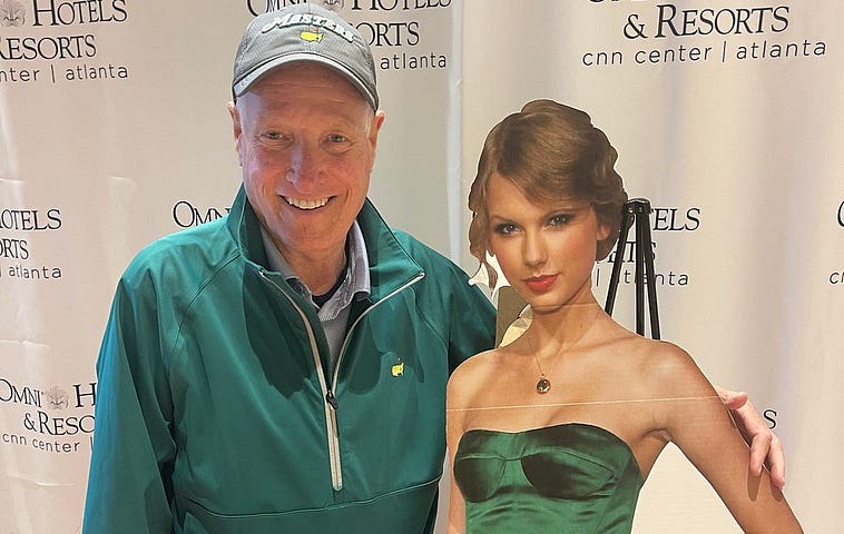 The author with Taylor Swift. (well, the cutout, that is). Photo property of author.