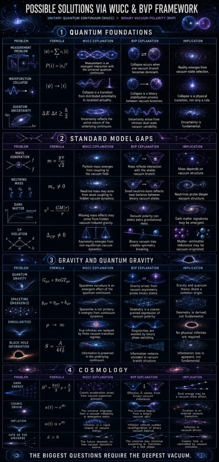 Foundational Concepts of WUCC & BVP for Solutions in Cosmology ( A Foundational Concepts of WUCC & BVP for Solutions in Cosmology ( A