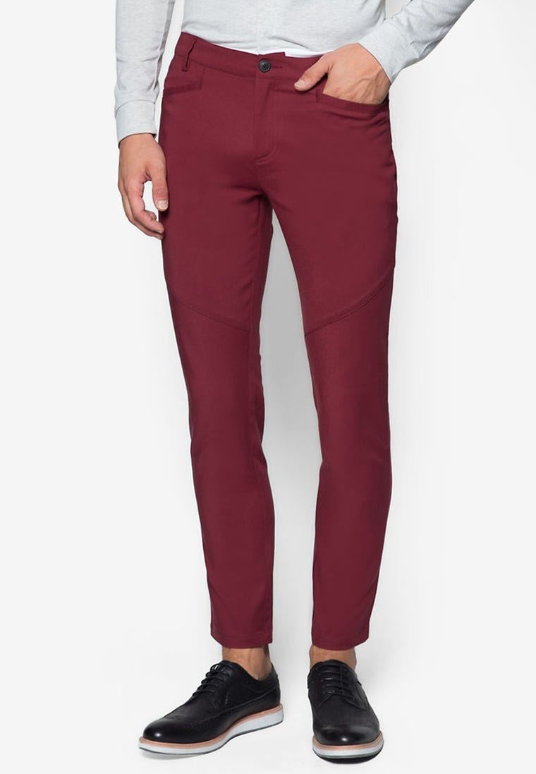 Brushed Cotton Slim Chinos