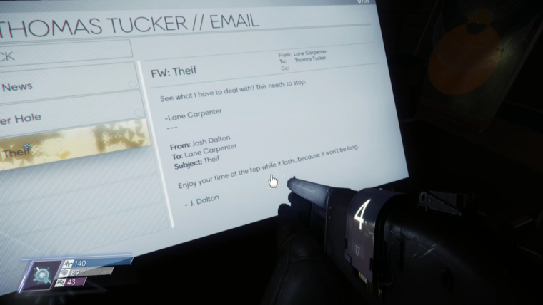 Prey (2017) Emails