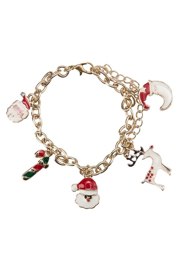 Assorted Santa Charm Bracelet