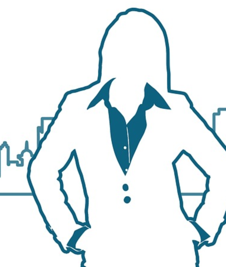 Business woman graphic