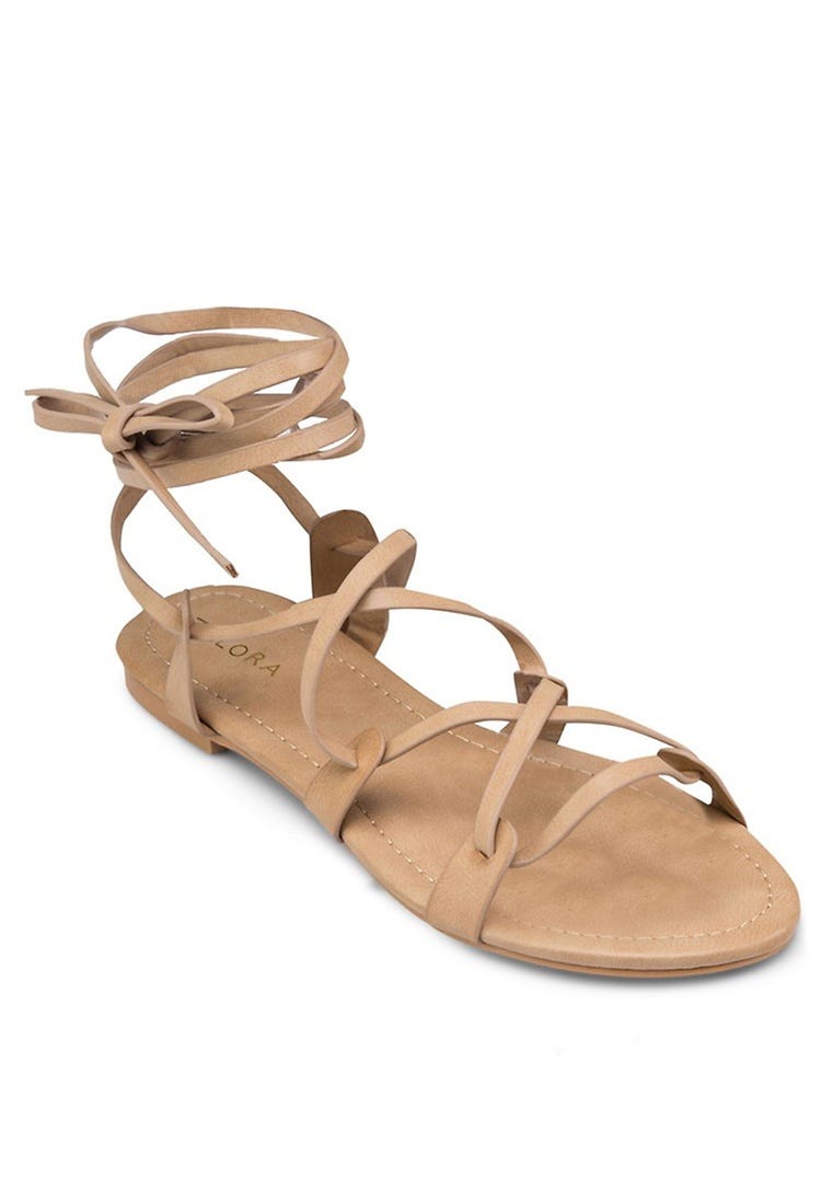 Strappy Grecian-Look Sandals