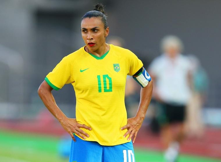 photo of Marta from Brazil team