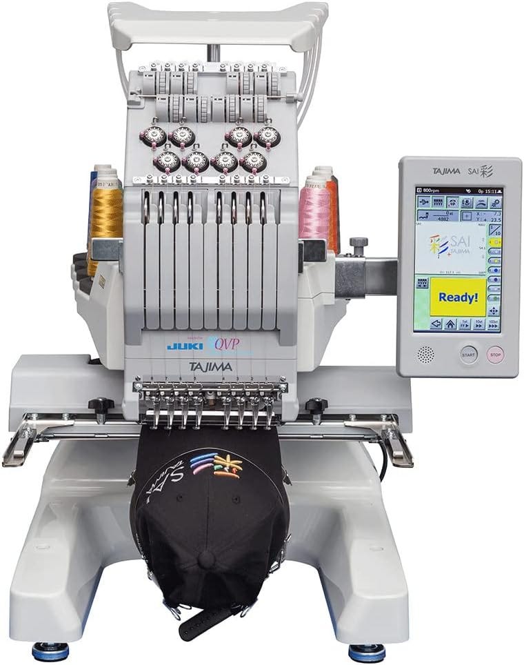 Best Hat Embroidery Machine for Mid-Sized Business: Juki Tajima Sai 8