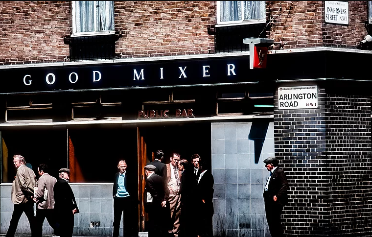 The Good Mixer pub, next to Arlington House, Camden Town.