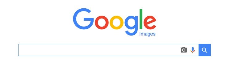 Imagem da interface do Google Images.