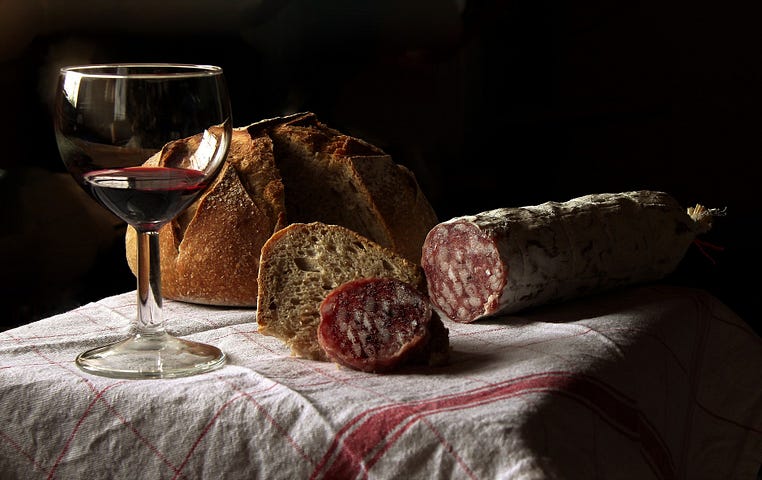 Red wine, fresh bread, and cured meats are common migraine triggers.