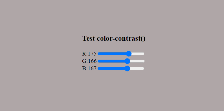 color-contrast() example on codepen