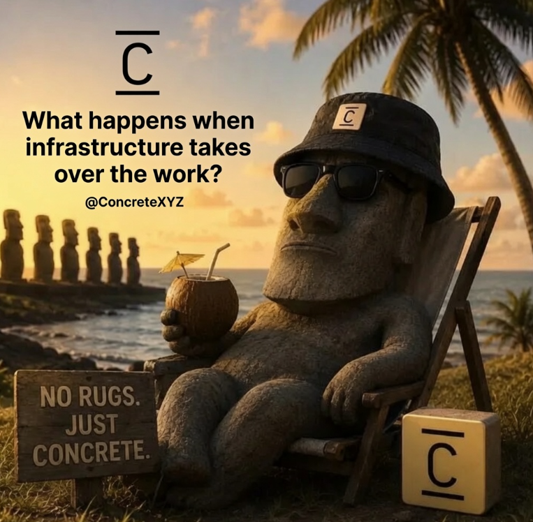 What happens when infrastructure takes over the work ?