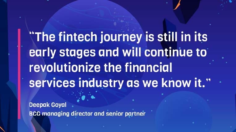 The fintech journey is still in its early stages — Deepak Goyal quote