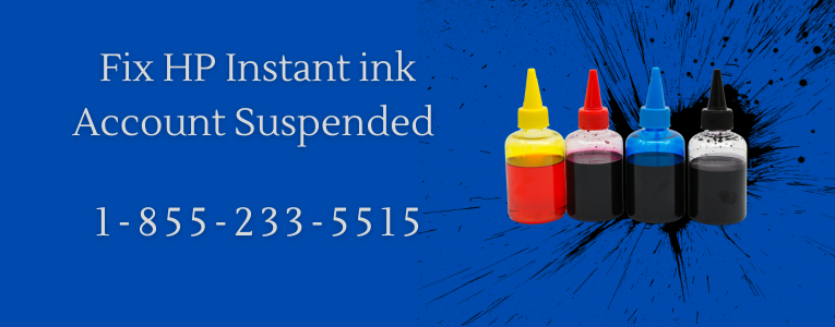 Hp instant ink account suspended