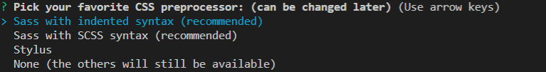 Choix du pré-processeur CSS