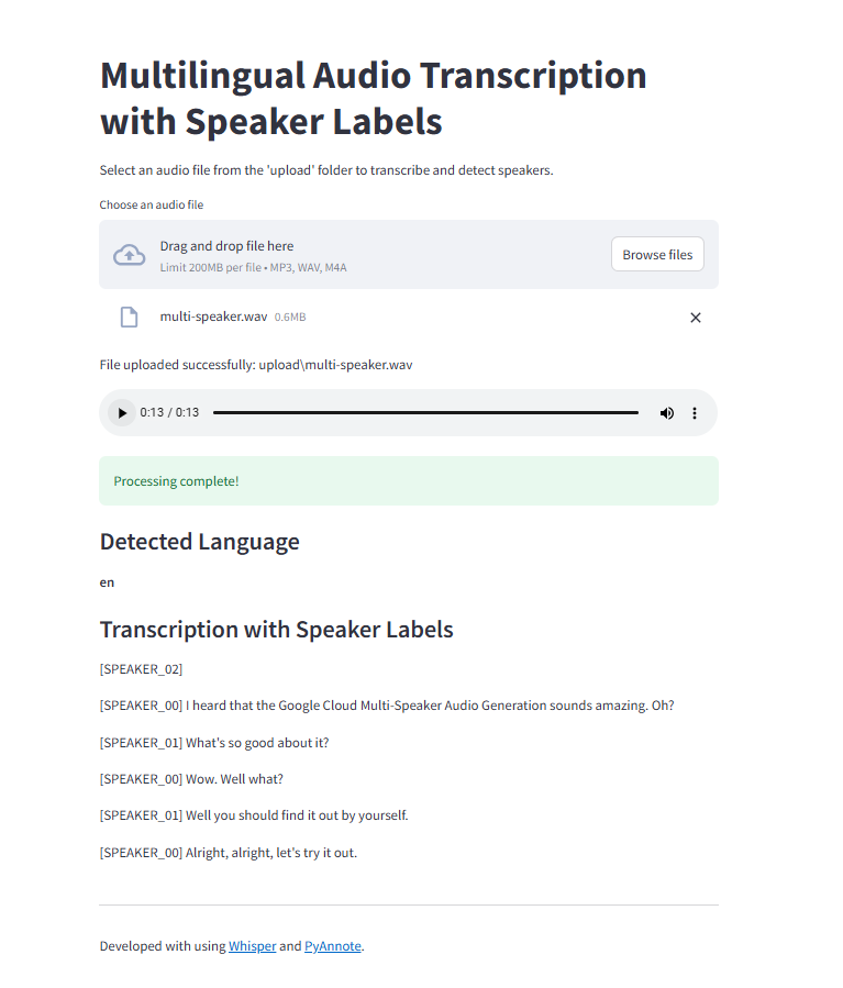 Build Your Own Audio Transcription and Speaker Diarization Tool