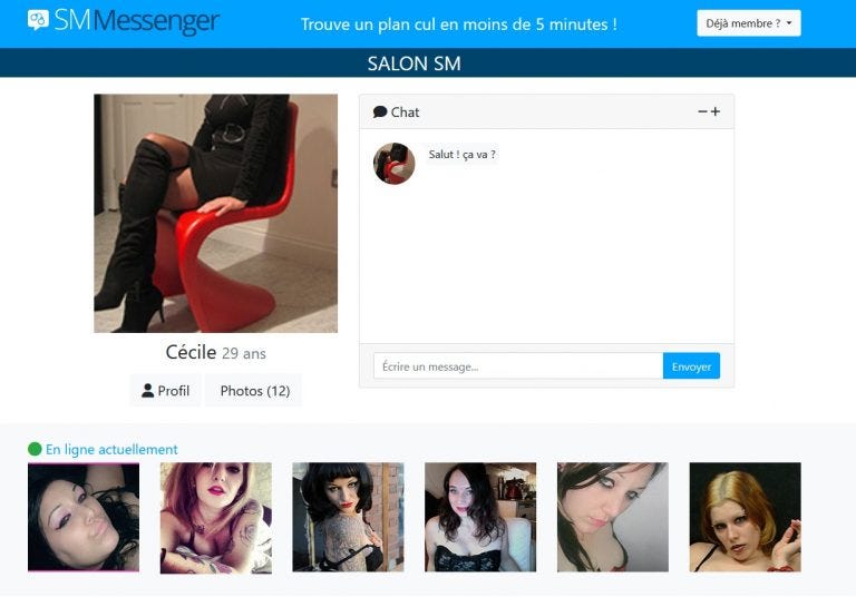 Site de rencontres SM Messenger pour fétichistes et BDSM