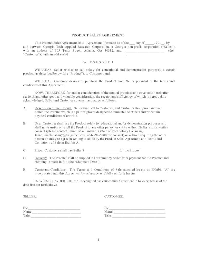 Goods Sale Contract Form 3 Free Templates in PDF, Word, Excel Download