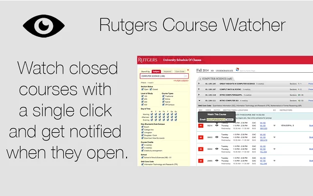 Rutgers Course Watcher