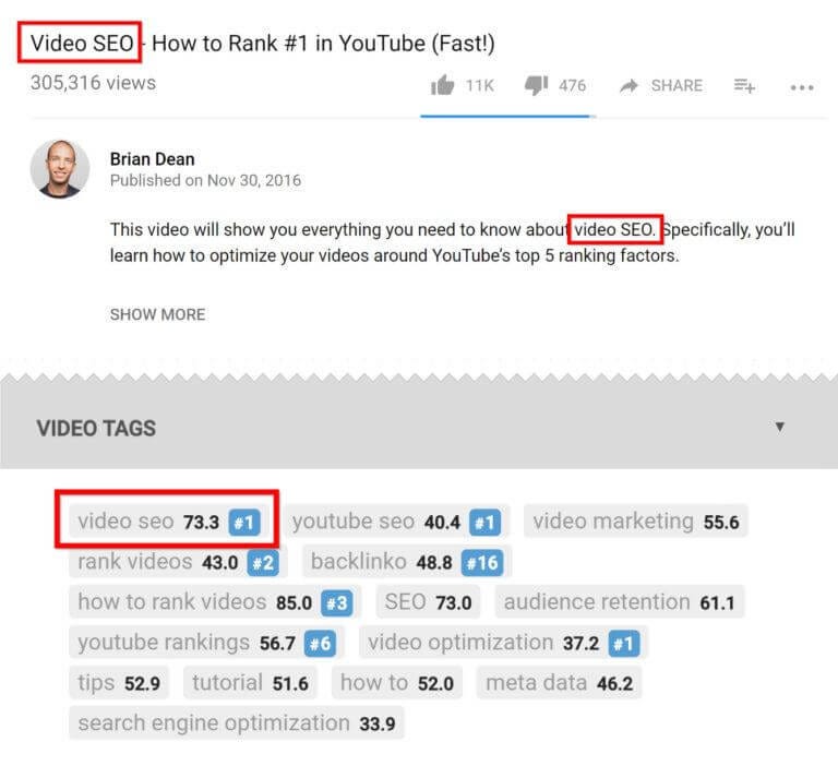 Brian Dean on video SEO when using YouTube For Podcast Promotion