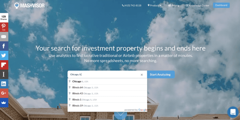 Mashvisor’s real estate search engine for finding multi family homes for sale in Chicago.