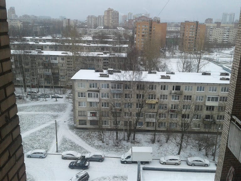 Photo captured by author from the window of dormitory.