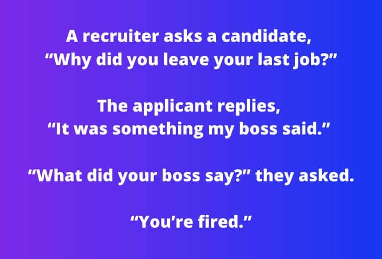 Hilarious HR interview joke