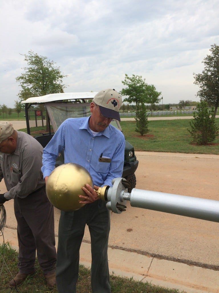 Camp Barkeley Flagpole Rededication at the Texas State Veterans Cemetery in Abilene