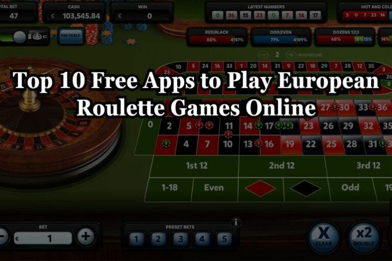 European Roulette Games Online