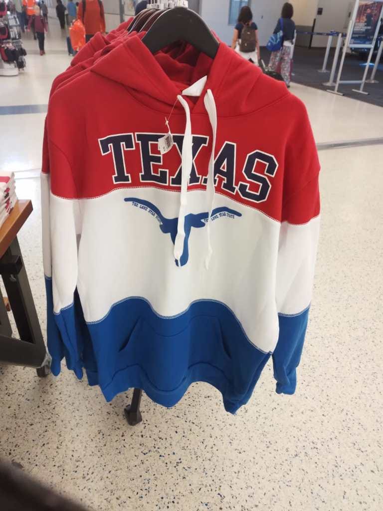 a Texas sweatshirt I was tempted to buy