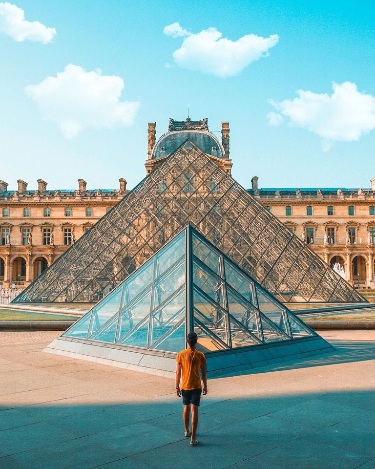 The Louvre. A container and a construct that provides a CONTEXT that drastically raises the value of its artistic content.