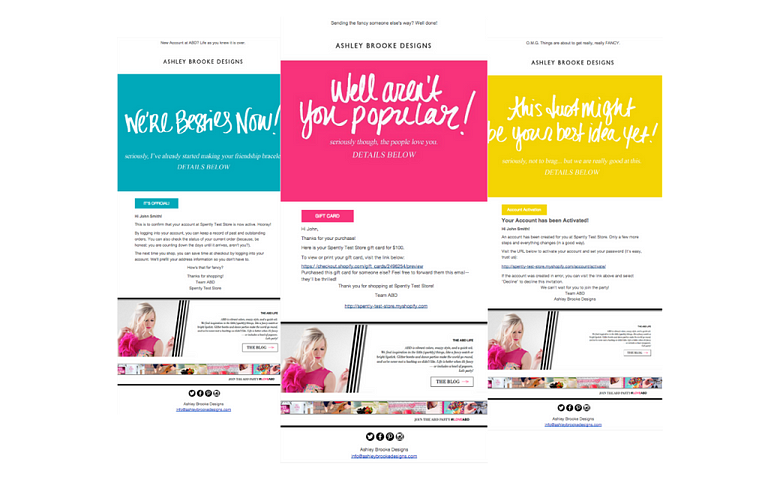 Shopify Email Templates Spently