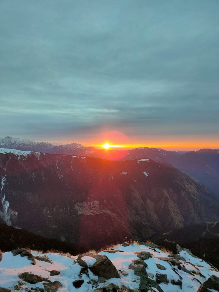 Sunrise from Brahmatal Summit