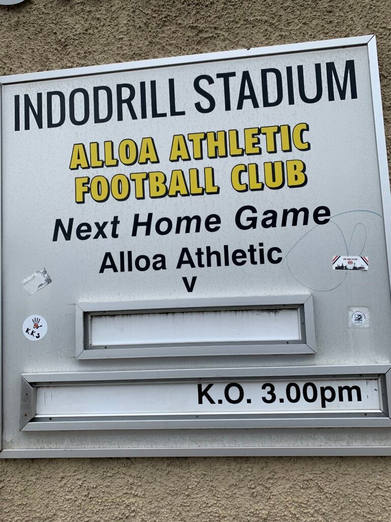 Indodrill Stadium sign