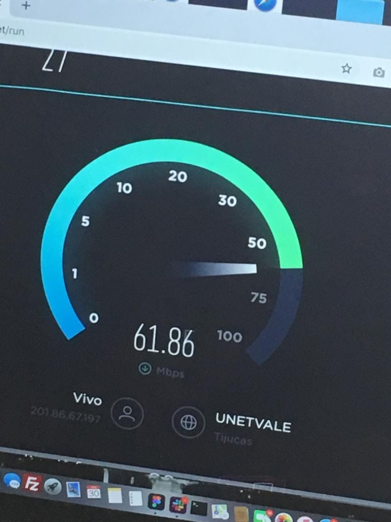 Wifi speed in Florianopolis