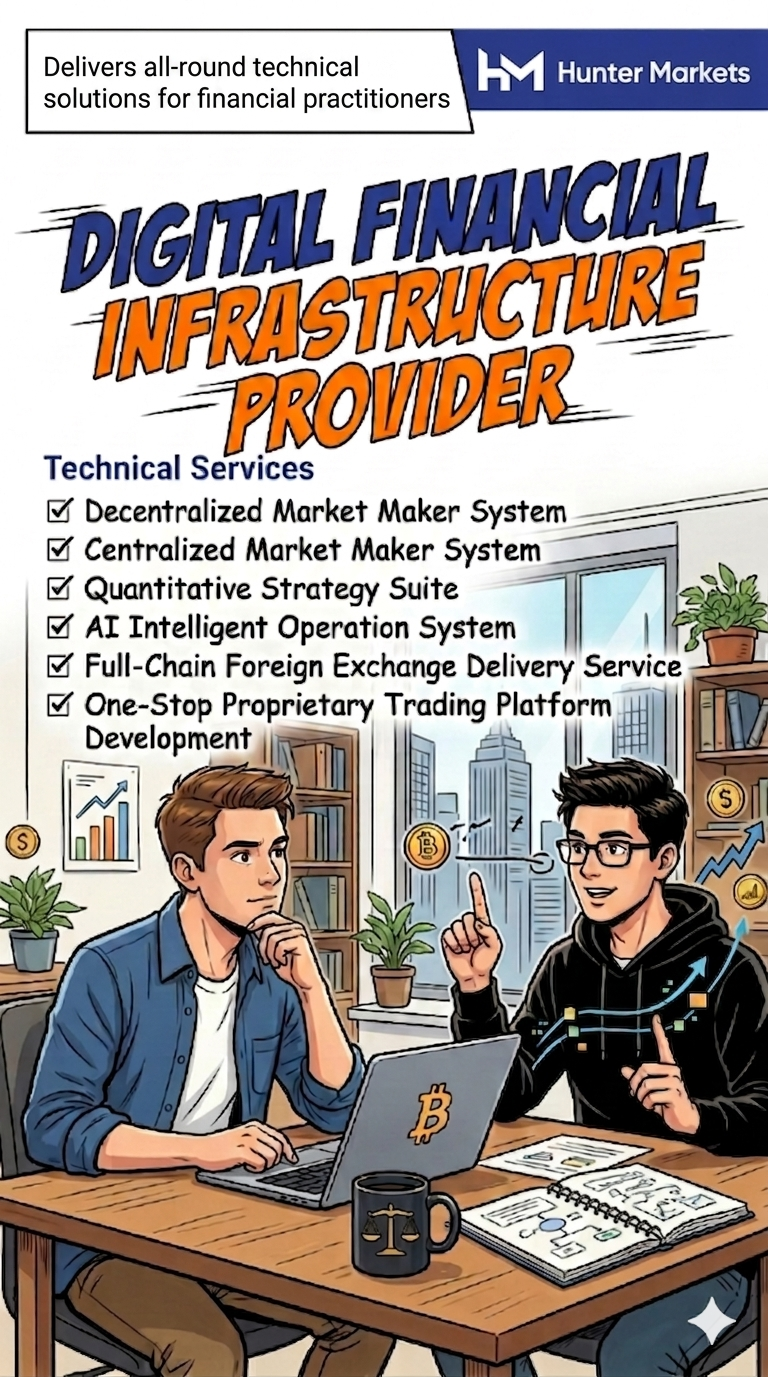 HunterMarkets Builds Core Digital Finance Infrastructure, Driving Global Asset Flow and Trading…