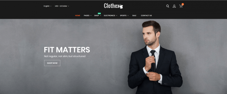 2. Clothex — Responsive Fashion & Apparel Magento 2 Themes