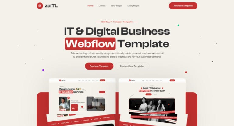 IT Company Webflow website