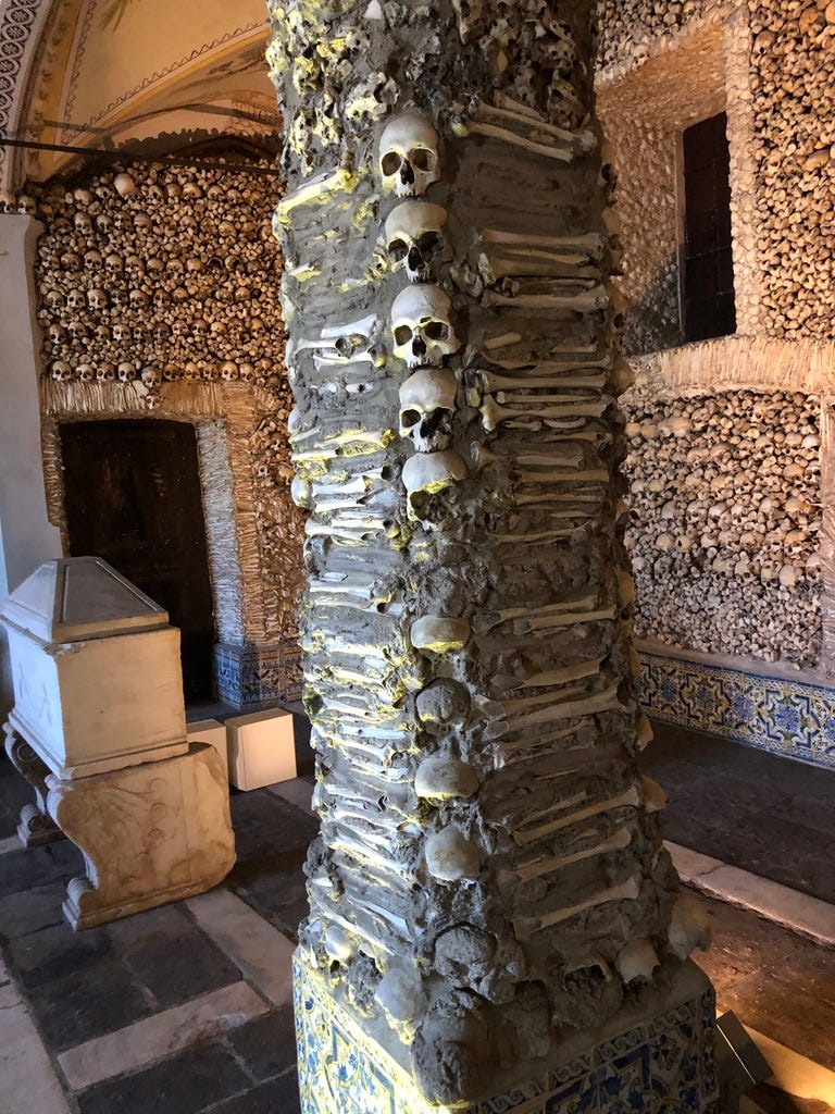 Ossuary Column. (Photo Credit: Chris H)