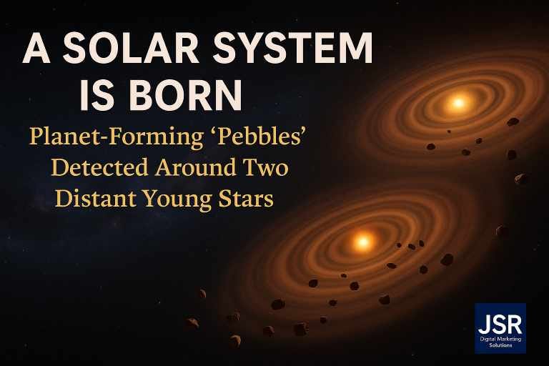 A Solar System Is Born: Planet-Forming Pebbles Detected Around Two You