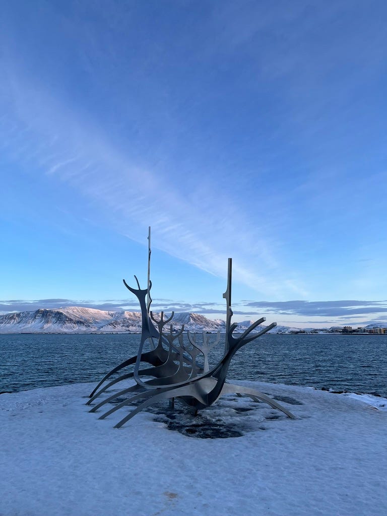 The sun voyager monument, Iceland
