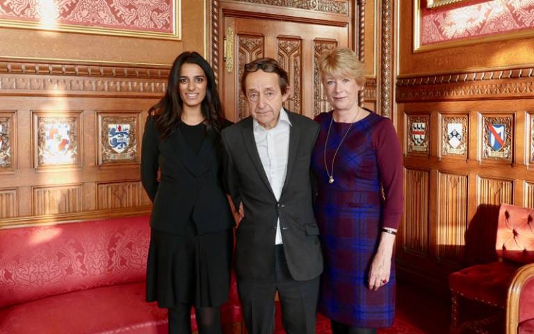 The IAIED Founders, L-R, Priya Lakhani, Sir Anthony Seldon, Professor Rose Luckin at the Speaker’s House, Westminster