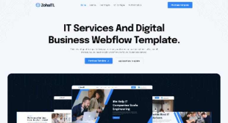 ZohaITL — IT Company Website Template