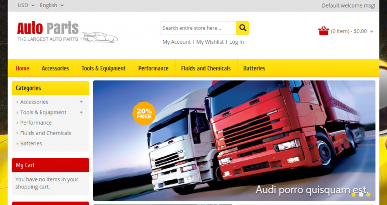 5. Auto Parts — Tools Magento Theme