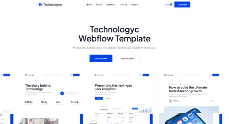 Technologyc — Webflow Ecommerce Website Template