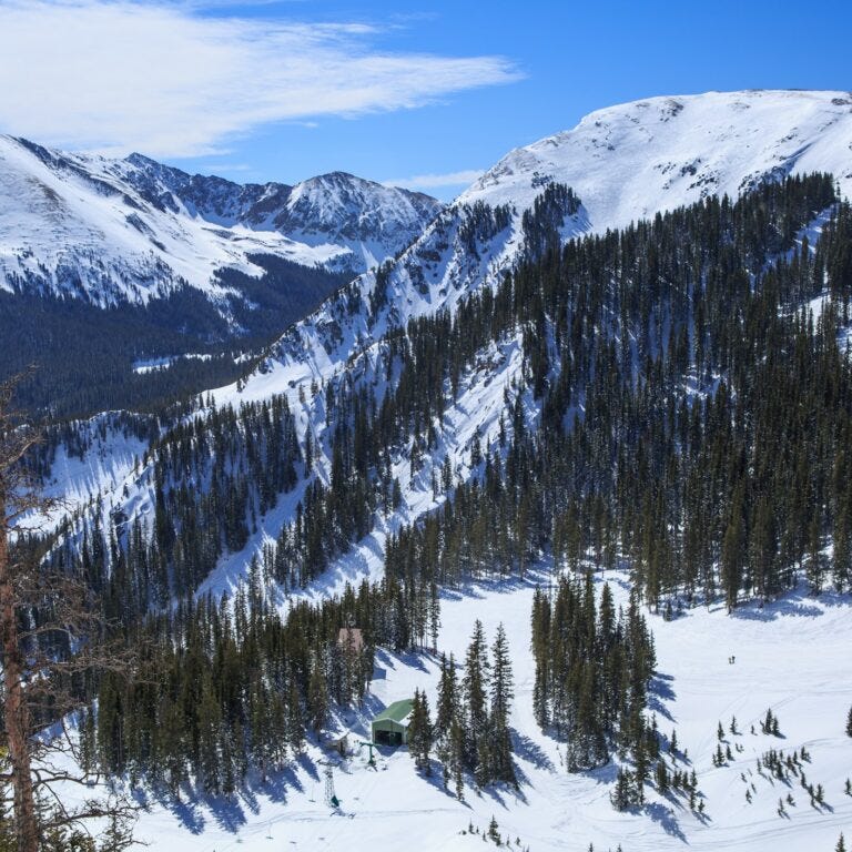 Taos, New Mexico mountain resort beautiful timberline.