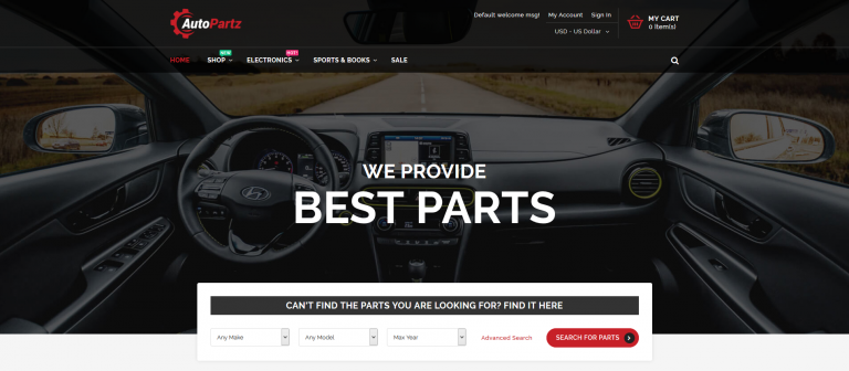 1. AutoPartz — Premium Responsive Auto Parts Magento 2 Themes